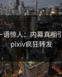 圈内人一语惊人：内幕真相引发揭秘，pixiv疯狂转发