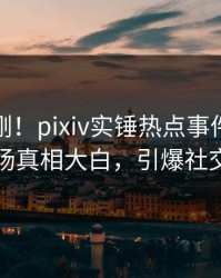 深夜刚刚！pixiv实锤热点事件，网红现场真相大白，引爆社交圈