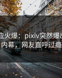 明星回应火爆：pixiv突然爆出pzhan内幕，网友直呼过瘾