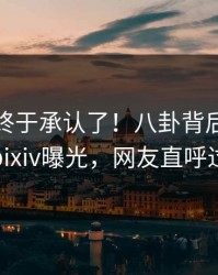 主持人终于承认了！八卦背后的故事在pixiv曝光，网友直呼过瘾