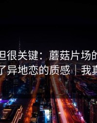 没人讲但很关键：蘑菇片场的剪辑节奏决定了异地恋的质感｜我真的服了