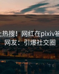 点击冲上热搜！网红在pixiv被爆秘闻，网友：引爆社交圈