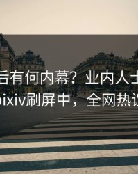 揭秘背后有何内幕？业内人士被曝猛料，pixiv刷屏中，全网热议不断