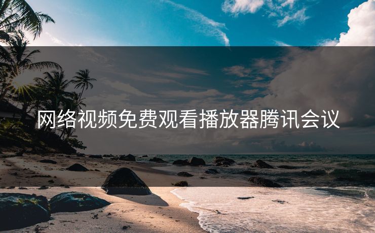 网络视频免费观看播放器腾讯会议